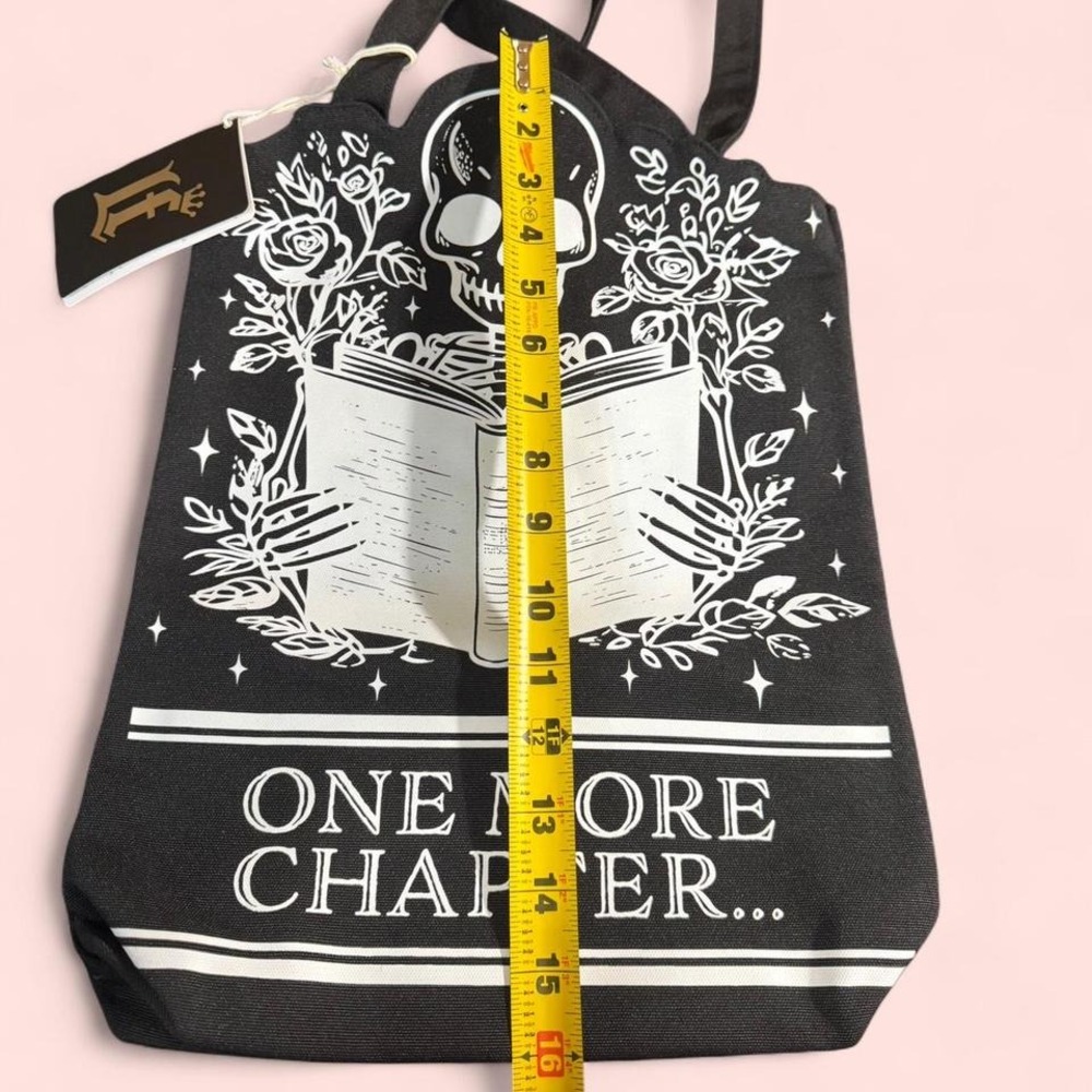 Loungefly BAM Exclusive "One more Chapter" skeleton book tote bag- Sold Out - Picture 5 of 6